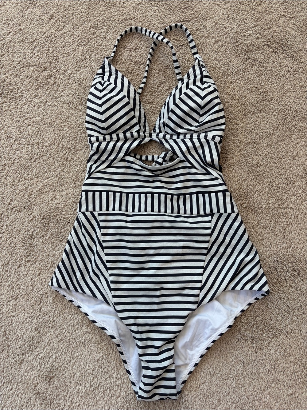 OndadeMar Swimwear with Black and White stripes